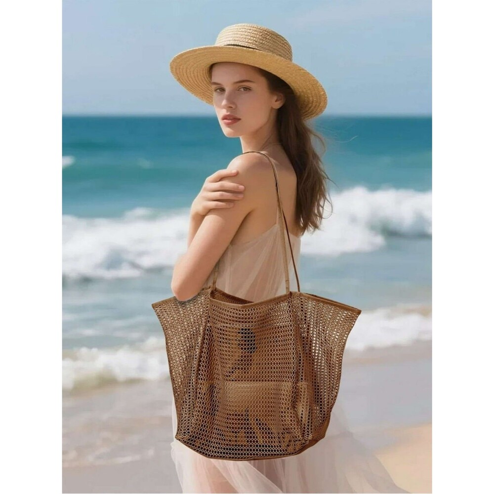 Mesh Beach Tote Bag NEW